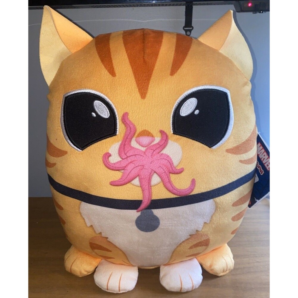 Marvel Mattel Cuutopia Goose Plush 10 Inch Orange Cat Guardians Of The‎ Galaxy